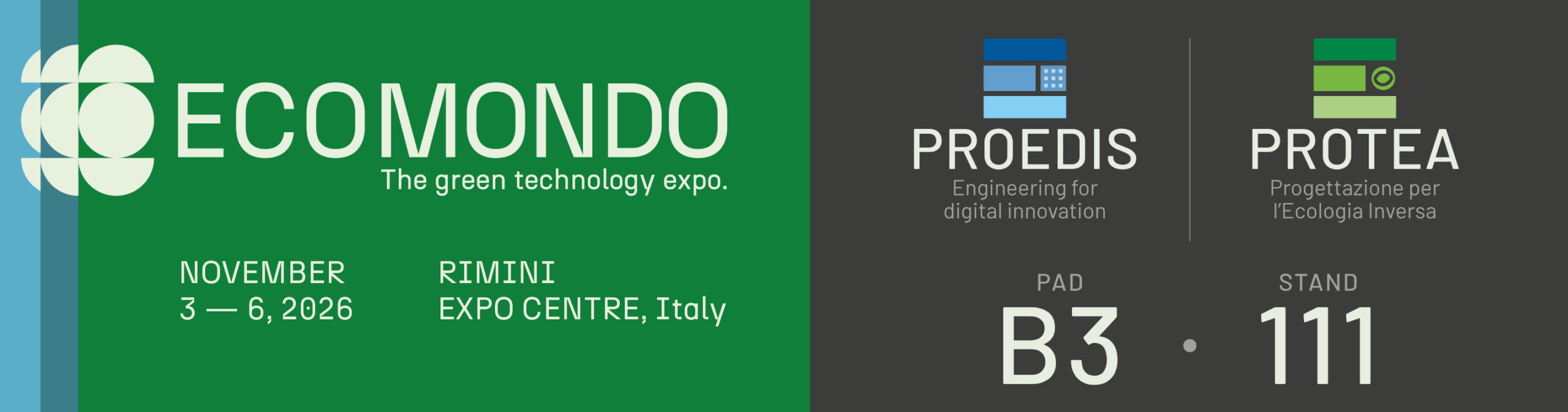 Protea Proedis partecipa a Ecomondo 2026